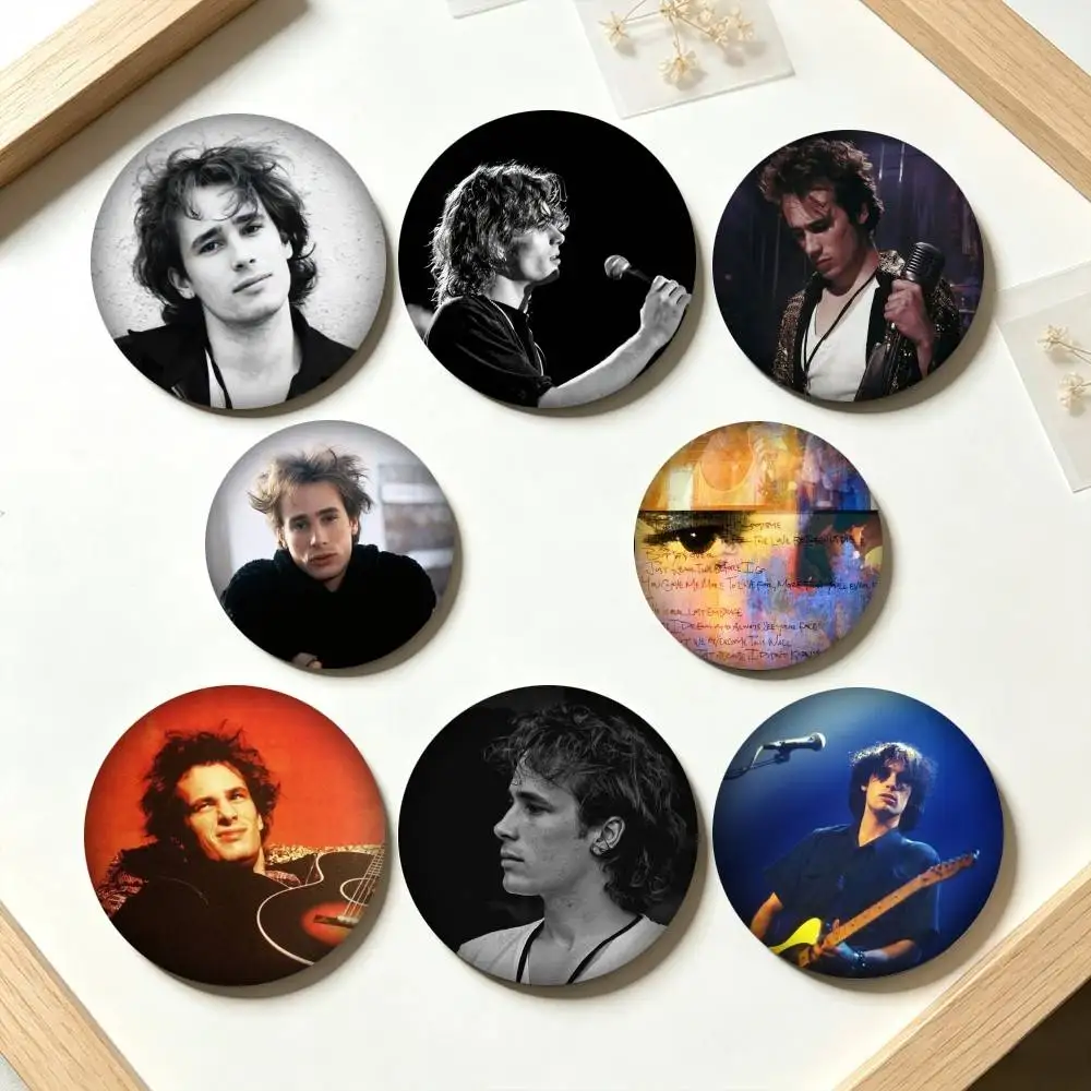J-Jeff Buckley Musician 25 32 44 58 75mm Badges Personalized Round Brooches Pins Accessory Gift
