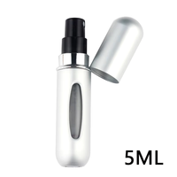 5ml Mini Perfume Refillable Bottle Liquid Container For Cosmetics Bottom Charge Spray Bottling Dispenser Press Head Travel