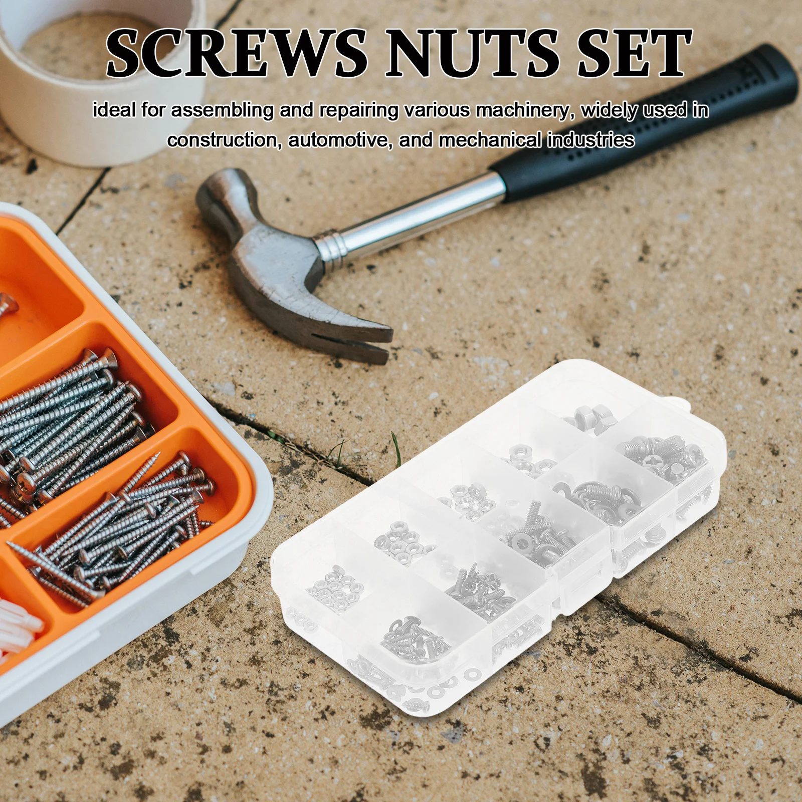 

1 set Cross Flat Head Screws Nuts Washers Set Zinc Alloy Bolts Fasteners For Machinery Automotive Construction Tools