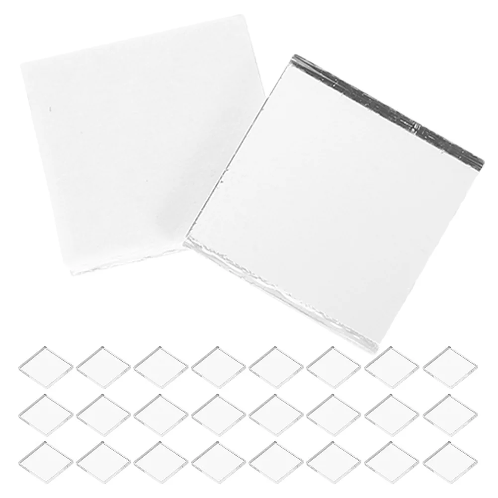 200 قطعة مرآة ذاتية اللصق بلاط الموزاييك الزجاج الحرفية ديكور المنزل سهلة التركيب عاكسة لامعة بلاط المطبخ الحمام DIY بها بنفسك
