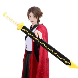 Juego de bloques de construcción de espada samurái para niños y adultos, espada Ninja de construcción con diseño de juguete, Katana de Anime japonés, cuchillo nigirin y mariposa, piezas, 1000