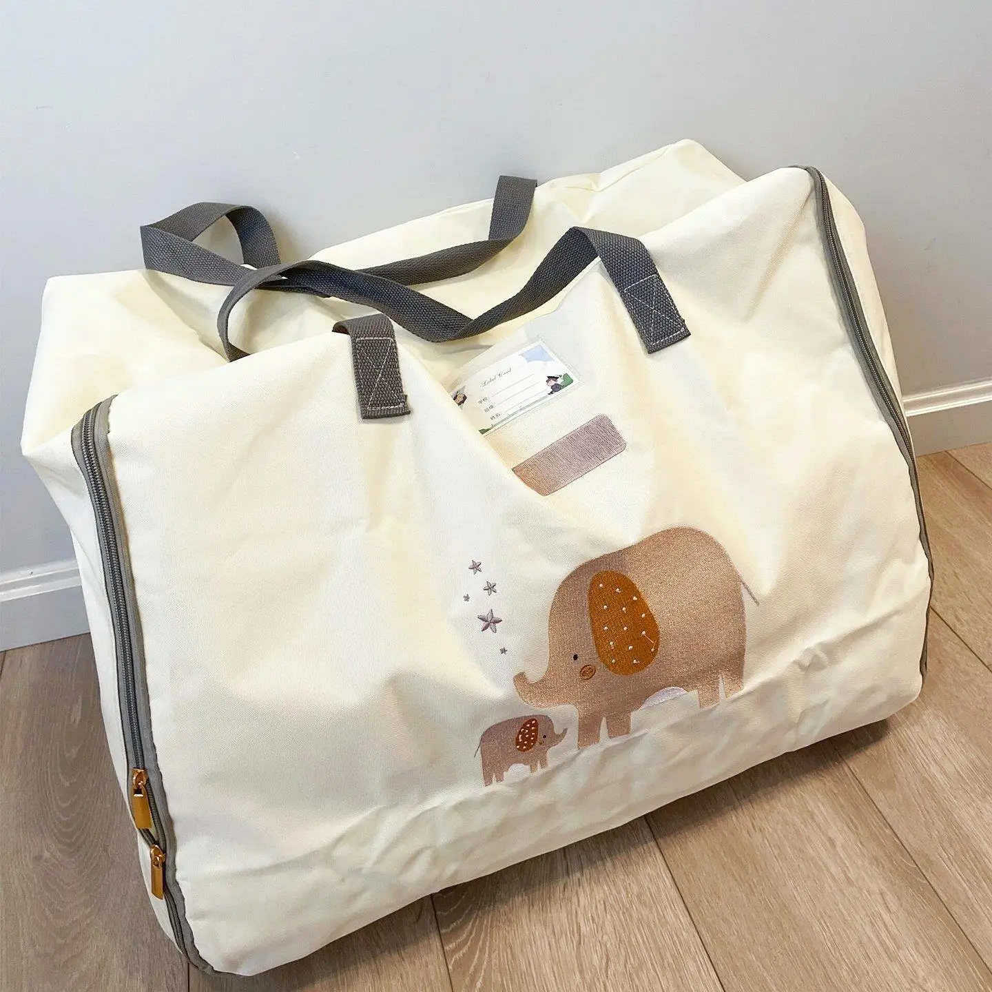 

Thickened Cotton Quilt Storage Bag Moisture Proof Dust Proof Large Capacity Handheld Bag for Kindergarten Children's Use