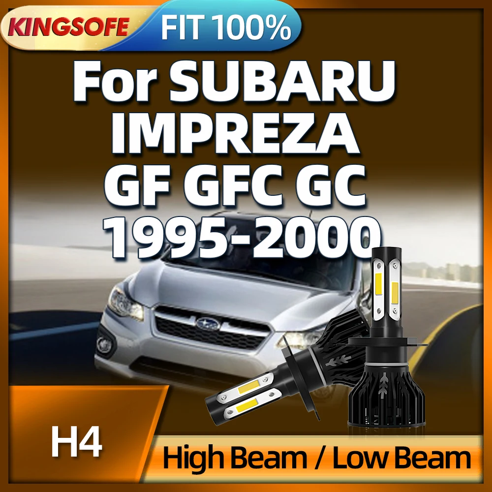 

2pcs H4 LED Headlights 30000Lm Auto Lamp 12v 6000K For SUBARU IMPREZA GF GFC GC 1995 1996 1997 1998 1999 2000