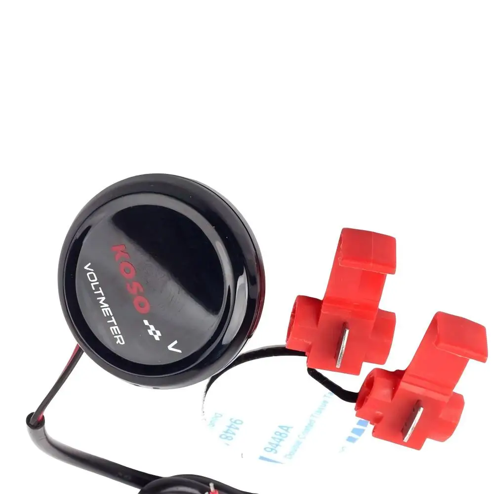 LED Round Voltmeter 10-150v Electric Car Battery Car Motorcycle Modified Display Table Universal Electric Motorcycle Accessories