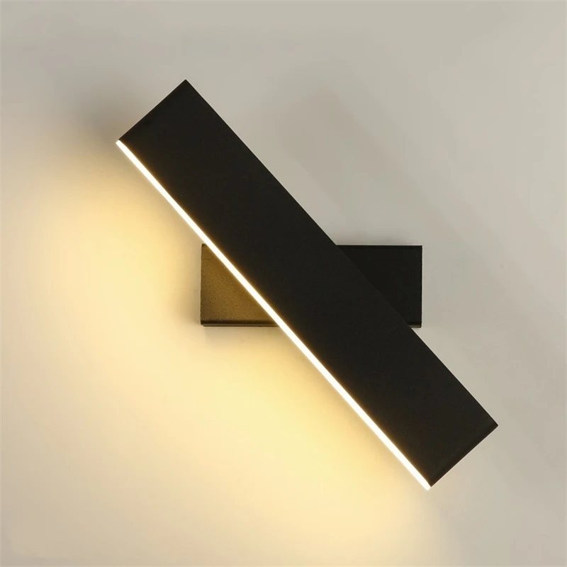 

Nordic Bedroom Wall Lights Indoor LED Bedside Lighting Art Sconce Living Room Study Reading Wall Lamp White Black Golden Light