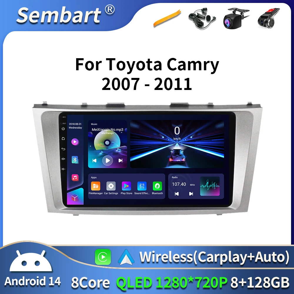 

Android 16 Car Radio For Toyota Camry 2007 2008 2009 2010 2011 Navigation GPS Multimedia Video Player Stereo Carplay Auto WiFI