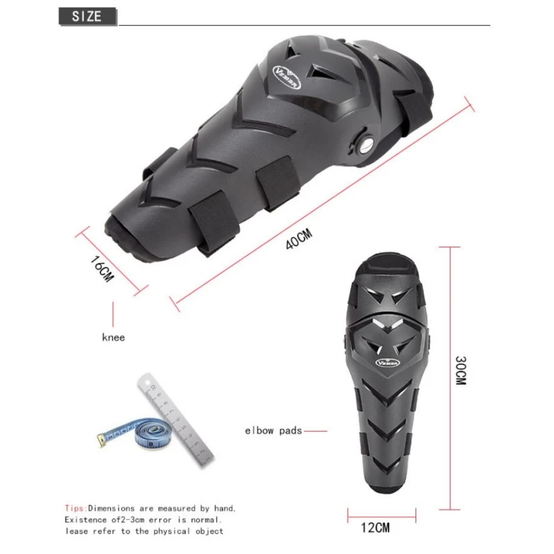 VEMAR Motorcycle Rider Protective Gear Off-Road Riding Protection Men Anti-Fall Knee Guard Elbow Pads Urban Casual Knee Pads