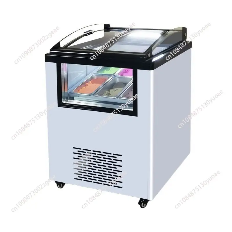 

Commercial thick cut fried yogurt display cabinet digging ball ice cream frozen display cabinet