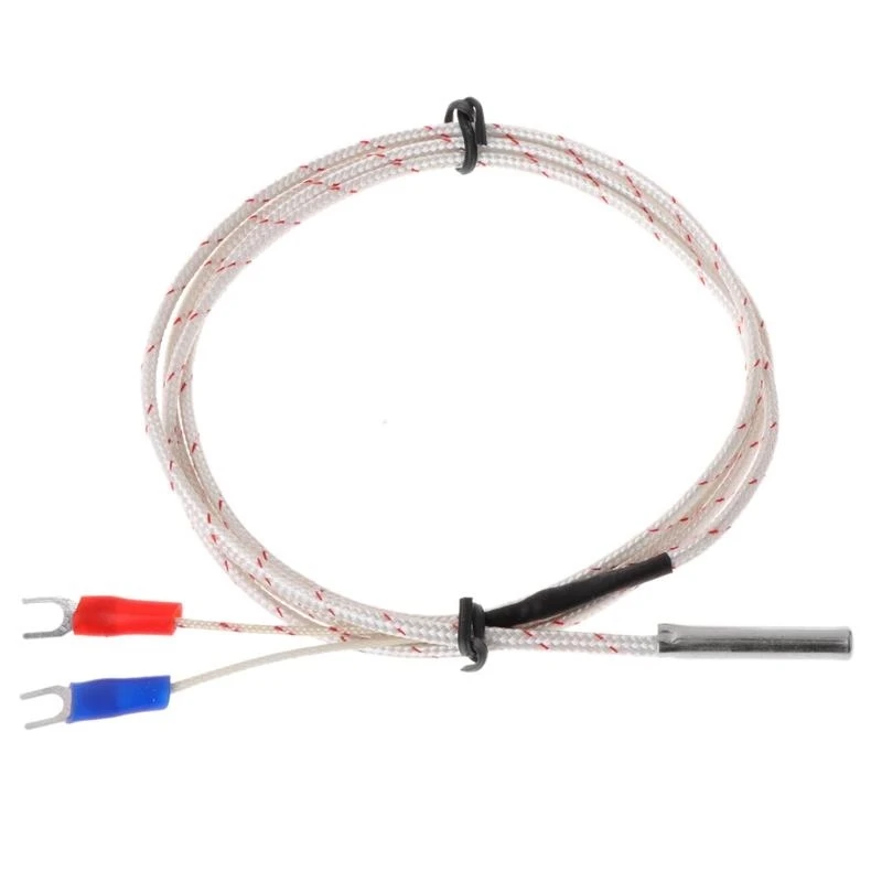 

X37E K-Type Thermocouple Probe High Sensitive 5x30mm 2-wires Temperature Sensors for Temperature Measurement 0-600℃ Durable