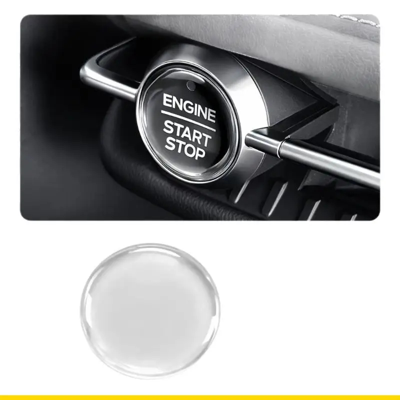 SZCH Button Cover for Edge L Car Start Stop Button Area, Clear PVC