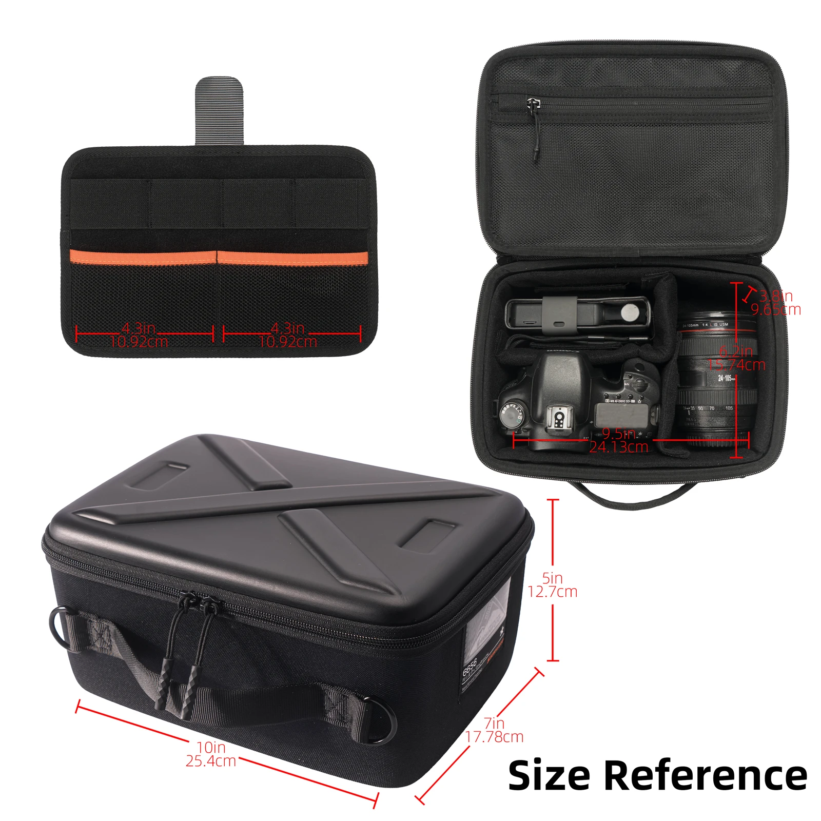 Besnfoto X-01 Hard Shell Waterproof Camera Bag Shockproof Travel Case for DJI Drone DSLR Mirrorless Camera with Custom Dividers