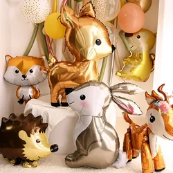 Motyw Safari w dżungli Balon foliowy z jeleniem Dekoracja urodzinowa dla dorosłych dzieci Zwierzęta Baby Shower Party Decor Supplies