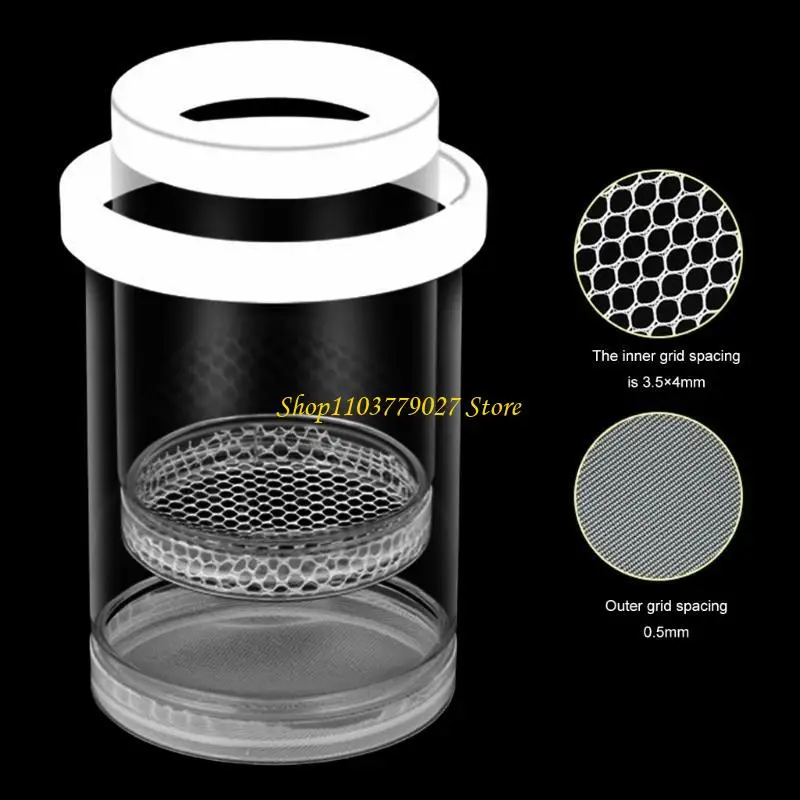 C4DF Secure Isolation Chamber Breeding Box for Baby Fish Home Office Aquariums 3PCS