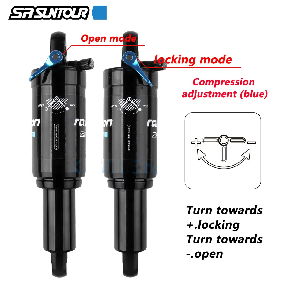 MTB Bike Rear Shocks Mountain Bike Air Rear Suspension Shock 165MM 190MM 200MM Downhill Bike Rear Shocks XC Soft Tail