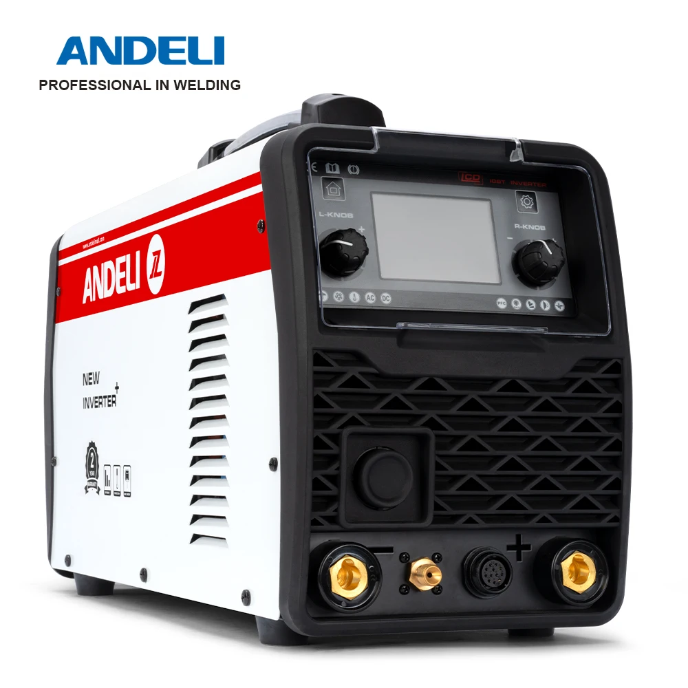 ANDELI TIG Welding Machine Intelligent LCD Pulse welder AC/DC weld aluminum PFC TIG-250PP Bluetooth Wireless Foot Switch Control