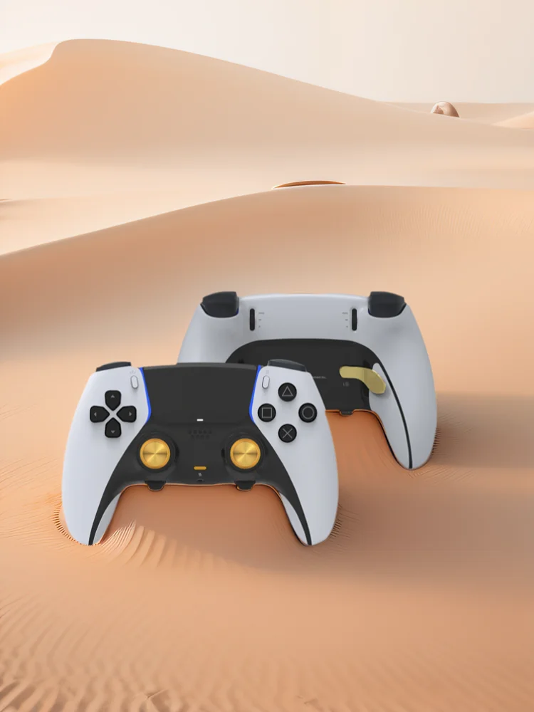 Metalowe nakładki na joysticki 10 w 1 do kontrolera PS5 Edge 6 wymiennych drążków 4 metalowe tylne łopatki Wymiana przycisków spustu — zdjęcie produktu 7