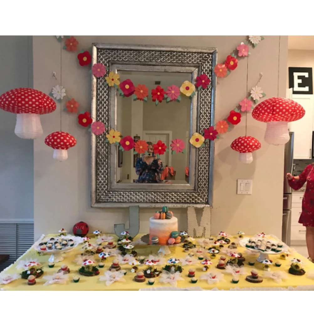 

Paper Lantern Lanterns Props Festival Party Mushroom Shape Hanging Scene Portable Mushroom-shaped