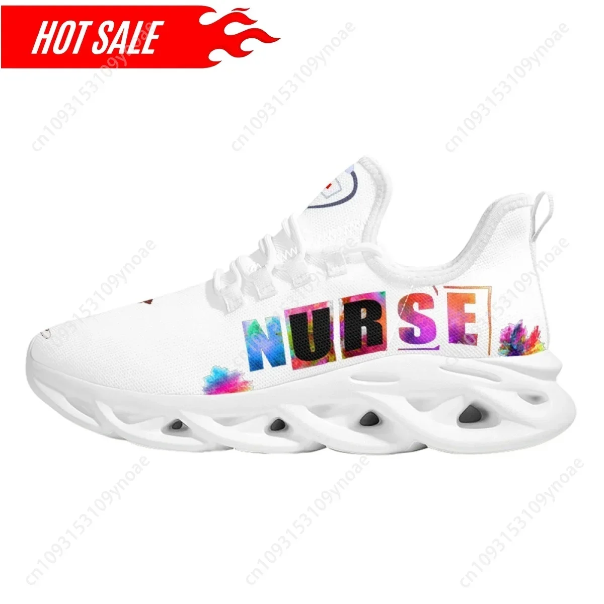 Fashion Nursing Women Sneakers Breathable Mesh Running Shoes for Ladies Female Wear Resistant Walking Footwear 2024