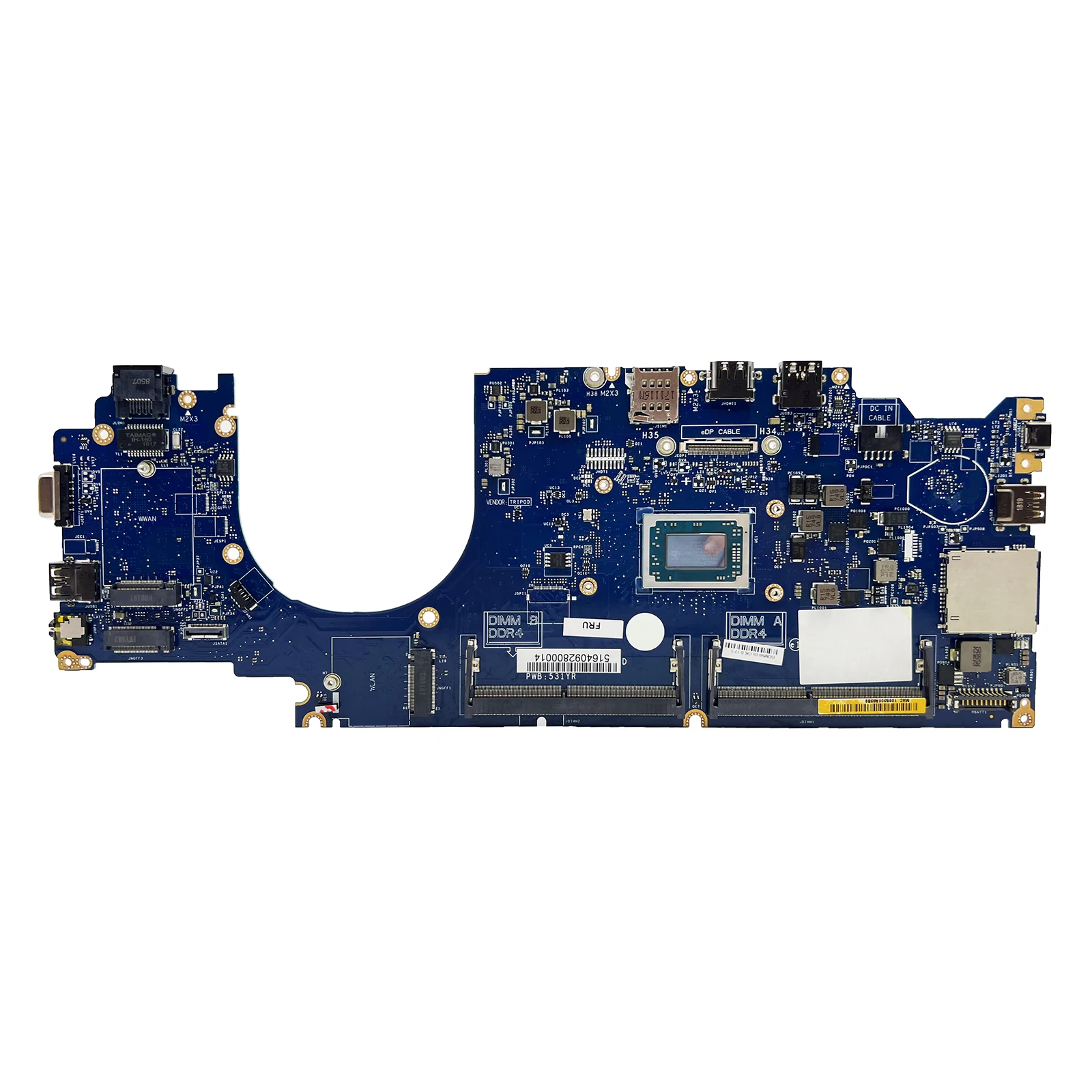 LA-F381P Laptop Motherboard For Dell Latitude 5495 YM230 YM250 07CT81 09GYDK 0WF17X 07TFN1 Mainboard CPU R3 R5 R7