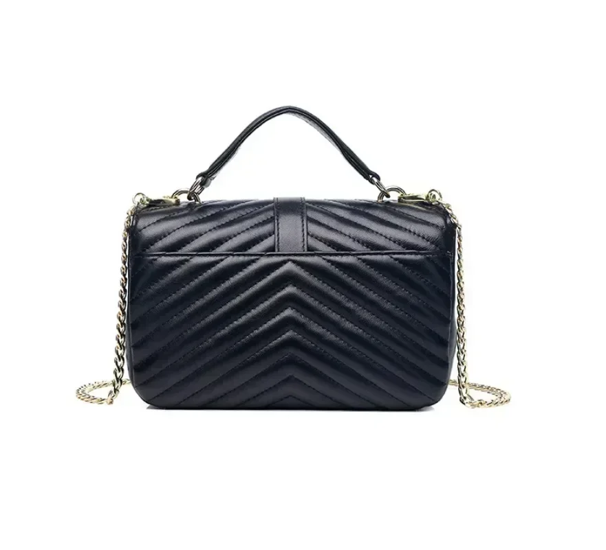 Designer borsa da donna alla moda nuova V-line grande griglia tinta unita ins borsa a tracolla alla moda per il trasporto BY6