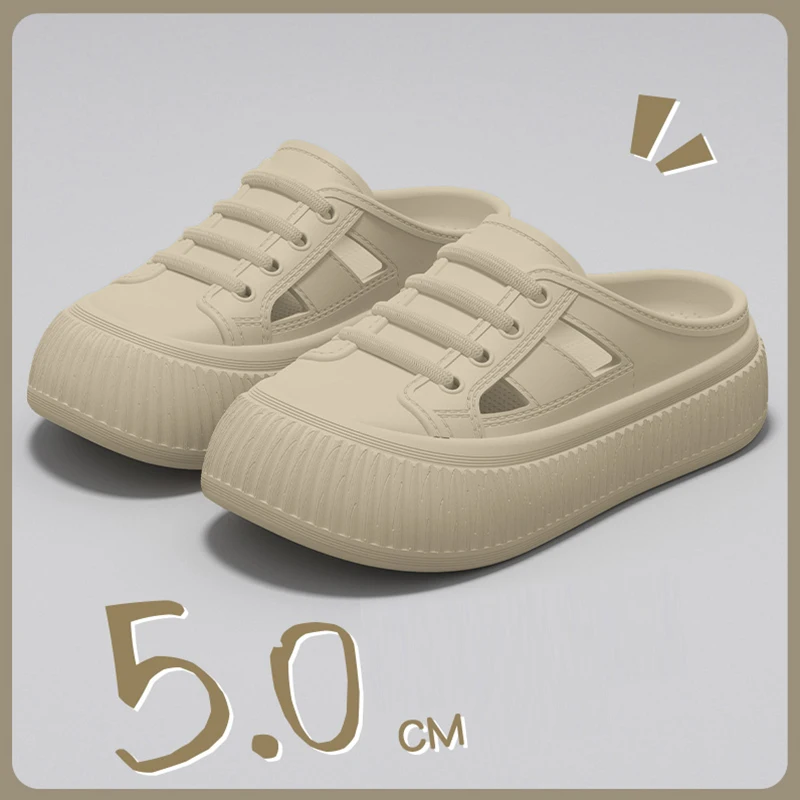 Smile Damen-Sandalen, bequeme weiche Höhlenschuhe, Sommer, neue EVA-Sandalen mit dicken Sohlen, atmungsaktive, rutschfeste Sandalen, erhöhte Schuhe – Detail 16