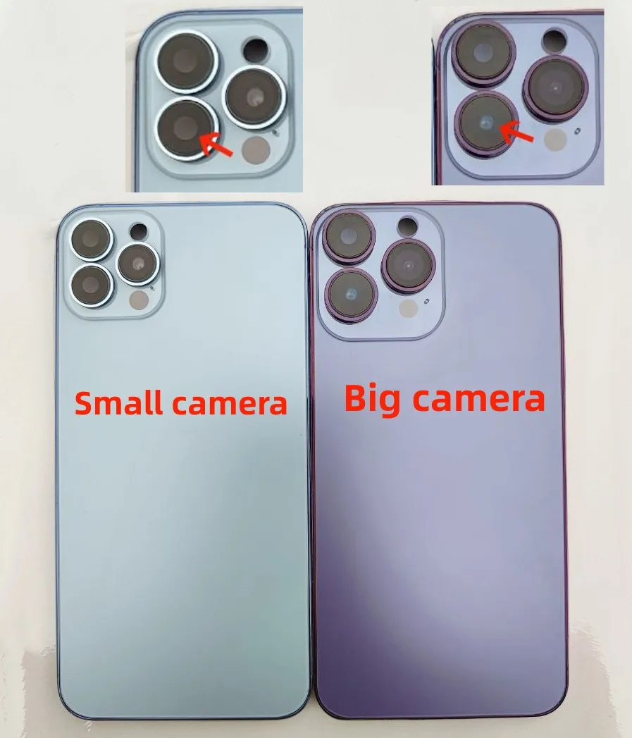 Diy Housing For iPhone XSMAX to 13 Pro Big camera Battery Midframe Replacement,XSMAX Like 13PRO Frame max to 13PRO Shiny Chassis