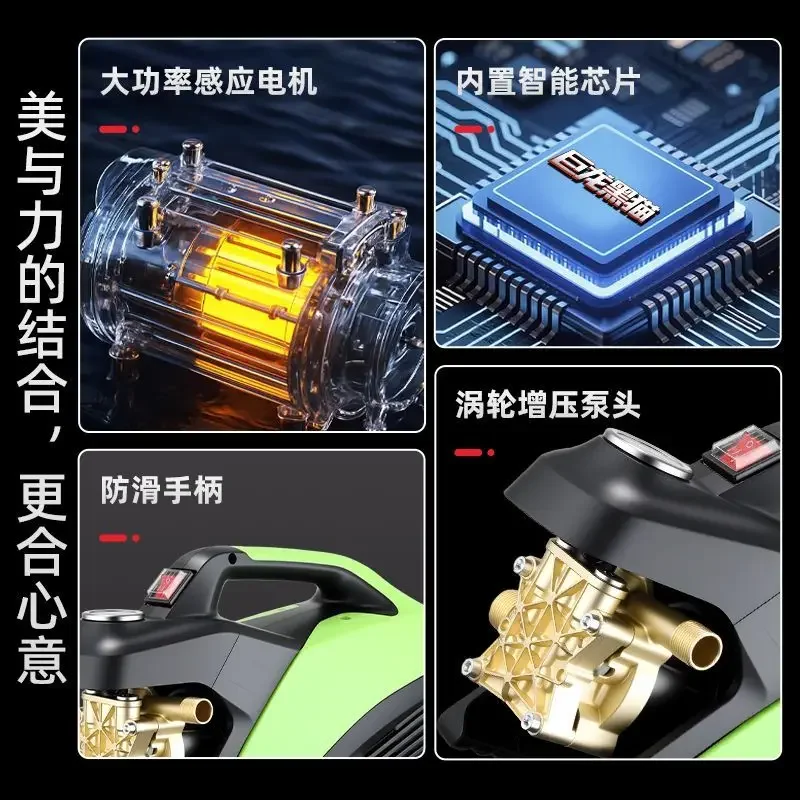High Pressure Cleaner To Clean The Ground Cleaning Tool 220V Household Cleaning Yard Strong Clean