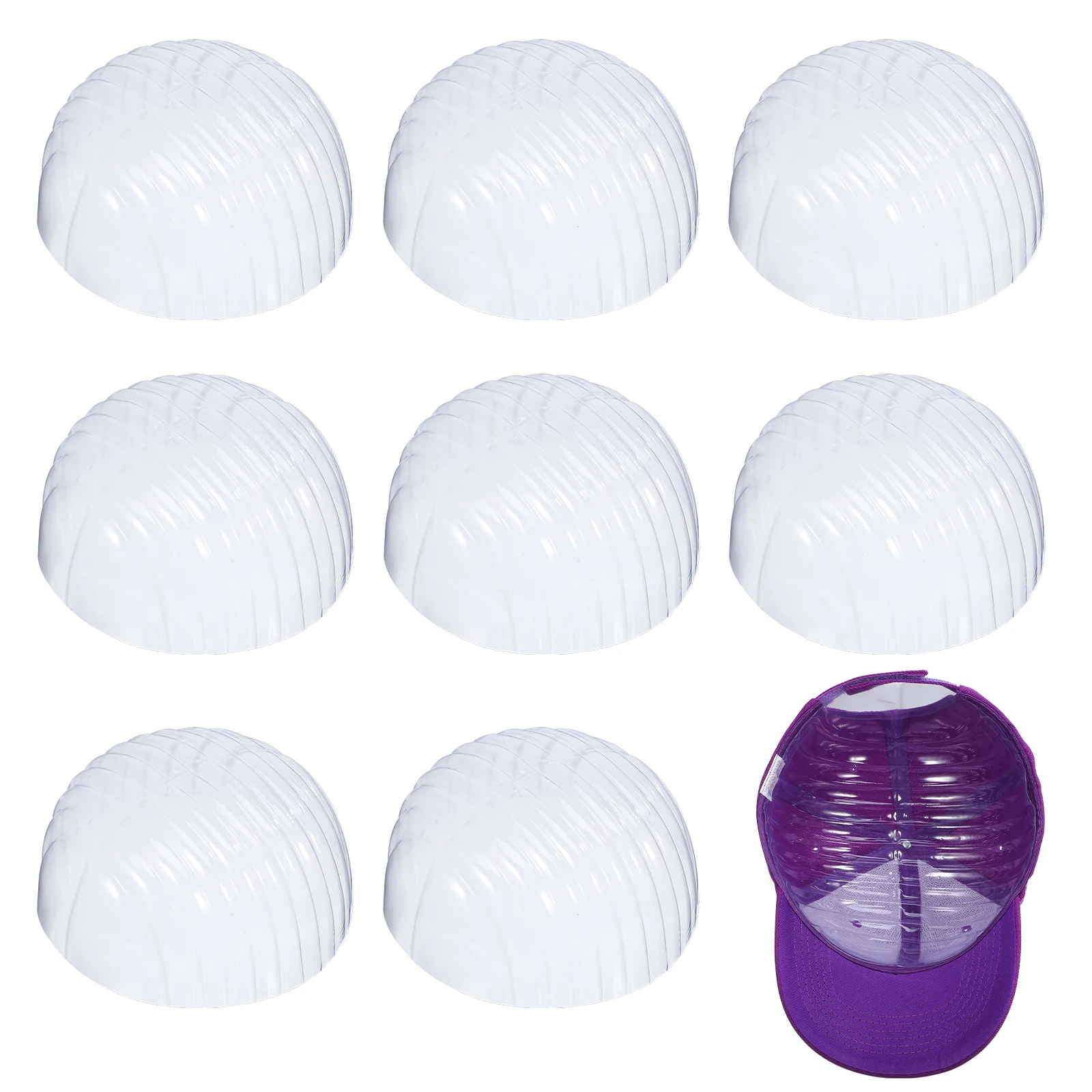 

10 Pcs Baseball Cap Shaper Insert Display Mannequin Support Hat Clear PVC Caps Shapers Inserts for Caps Inserts Shapers New