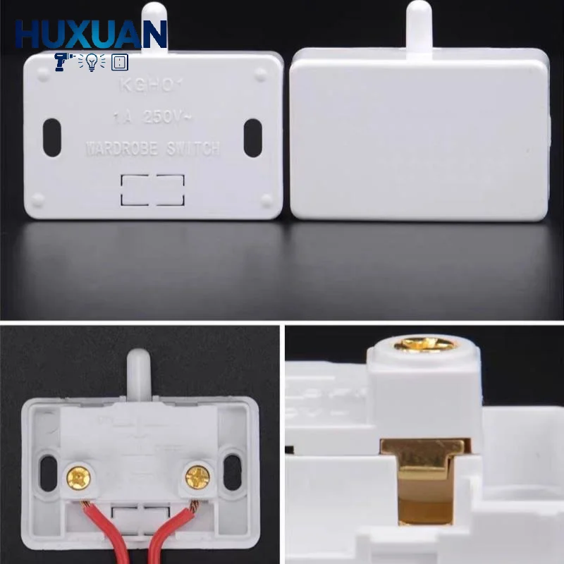 202A Closet Door Control Switch Auto Reset Low Power Consumption for Wardrobe Cabinet Drawer Energy Saving Lighting