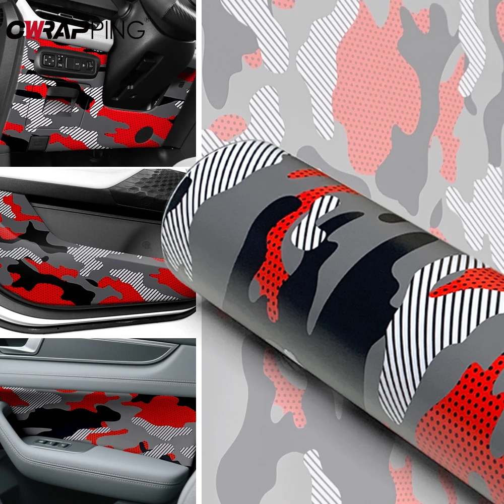 Car Decals Camouflage Film Black Wrapping Tools Off-Road Jeep Stickers for Car Adhesive Vinyl for Motorcycle Camo Vinyl Wrap