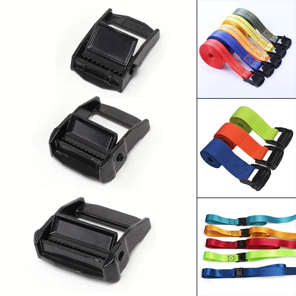  25-50mm Buckle Snap Tightener For Heavy Duty Tie‑down Cargoes Strap Fixed Tensioner Zinc Alloy Buckle J Hook Ratchet Straps