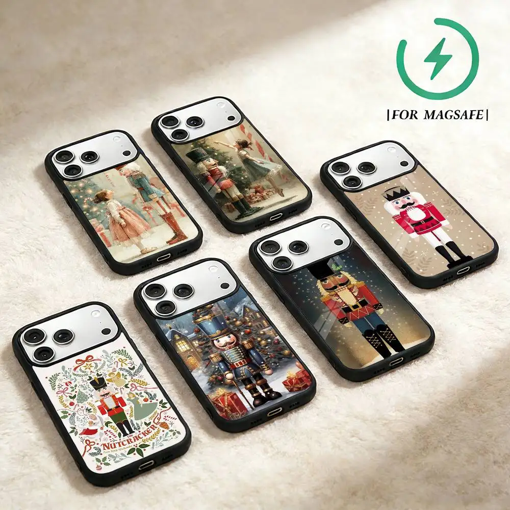 The Nutcracker Christmas Phone Case For iPhone 17,16,15,14,13,12,Plus,Pro,Max for Magsafe Magnetic Wireless Charging