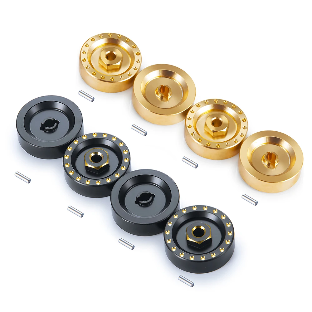 MIBIDAO 5mm Brass Adapter Weights Counterweight for Axial SCX24 Deadbolt Chevrolet Wrangler Gladiator Bronco 1/24 RC Crawler Car