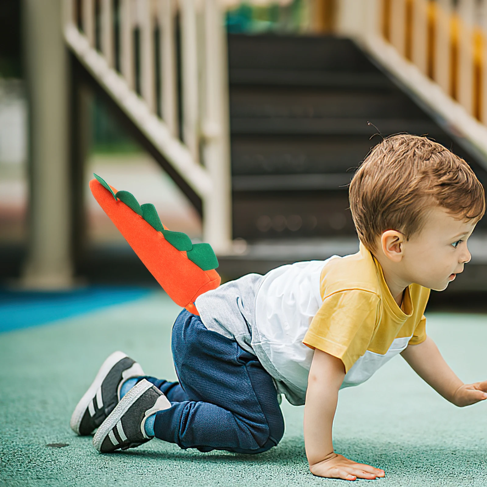 

3pcs Dinosaur Tail Props S Size Purple Green Orange Cosplay Costume Accessories Kids Party Stage Decor Felt Material