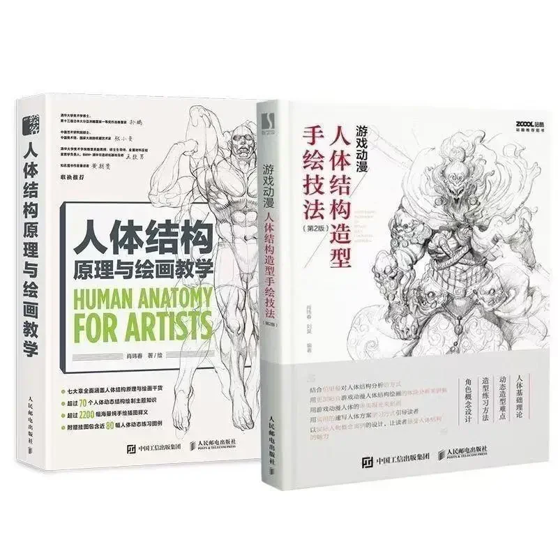 Human Anatomy For Artists Human Body Structure Principle and Painting Teaching Self-study Textbook  Art Collection