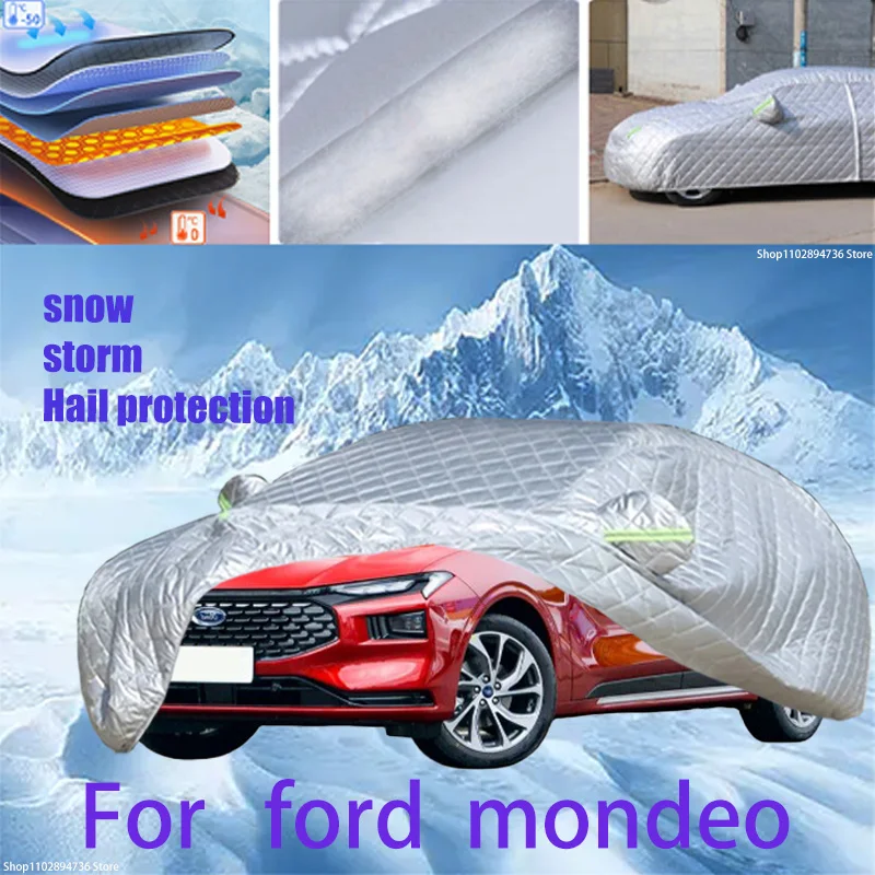 

For ford mondeo Outdoor Cotton Thickened Awning For Car Anti Hail Protection Snow Covers Sunshade Waterproof Dustproof