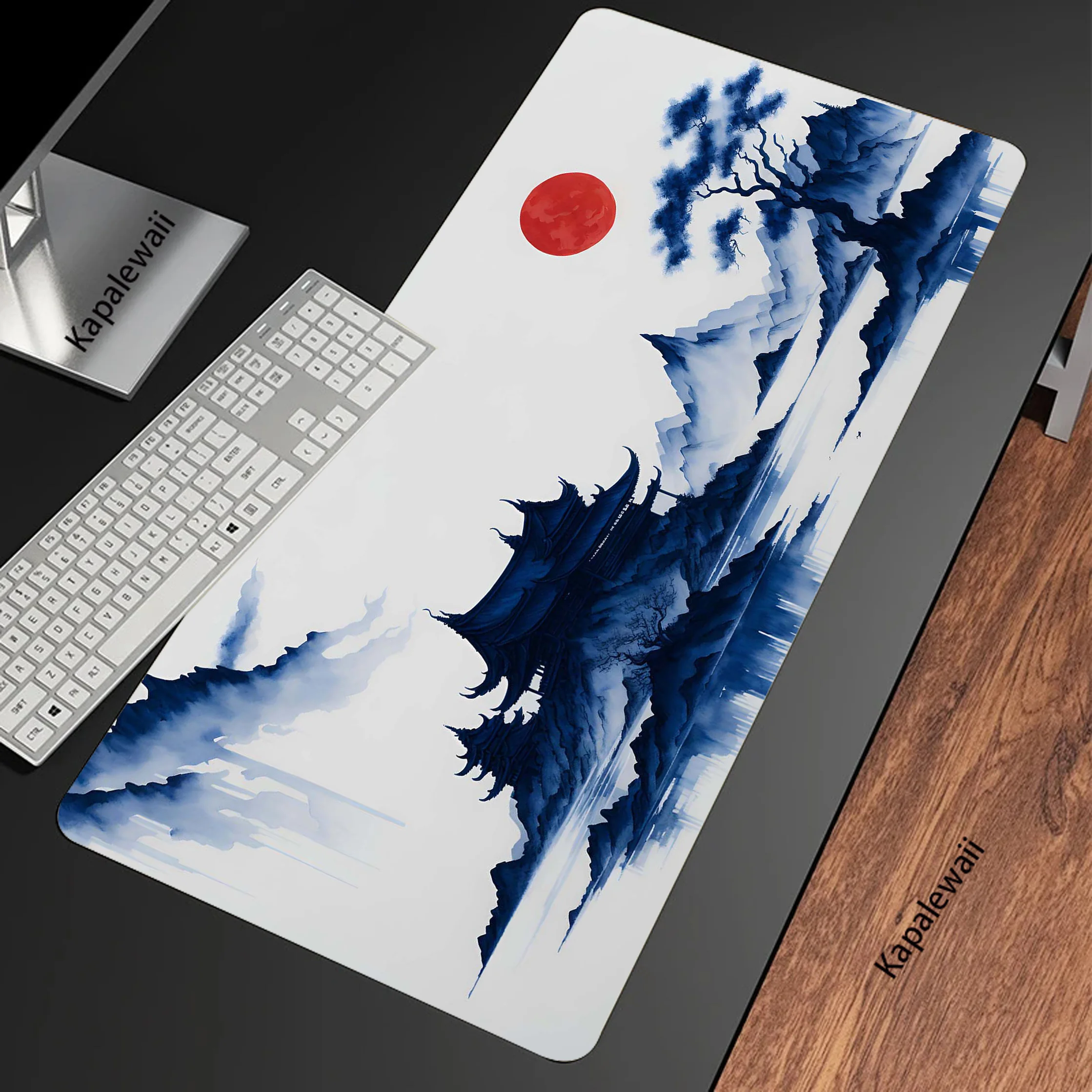 

Mountain Serenity Japan Art Gaming Mousepad Pc 900x400mm XXL Mouse Pad Mousemat Non-slip Rubber Pads Big Desk Mat Keyboard Pads