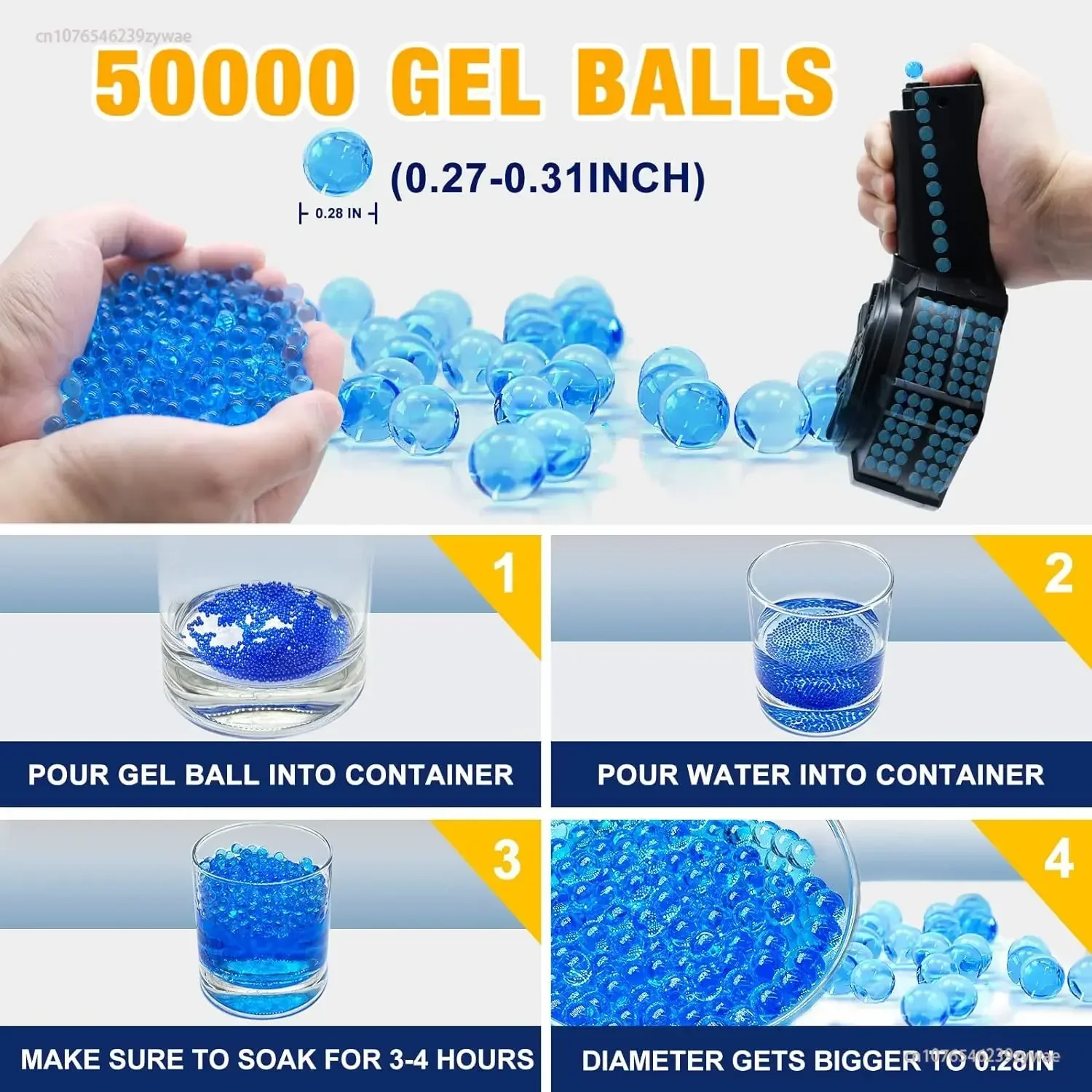 Conjunto de brinquedo gel elétrico para meninos e meninas, Splatter Ball, 100000 Contas de água, aniversário, Halloween, novo, idades 6-14 anos, 2 em 1, 2022