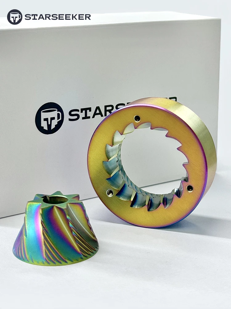 STARSEEKER E55 Espresso And Brew 55mm Titanium Burr Colorful