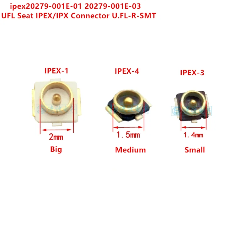 

10PCS IPX1/IPX3/IPX4 Generation Patch Antenna Base IPEX/U.FL SMT RF Coaxial WiFi Connector IPEX1/IPEX3/IPEX4 Board And