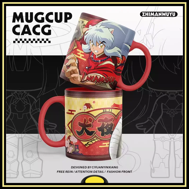 

Inuyasha Genuine Mug Ceramic Mug Naraku Kikyo Sesshoumaru Higurashi Kagome Water CupWater Cup Peripheral Products Holiday Gift