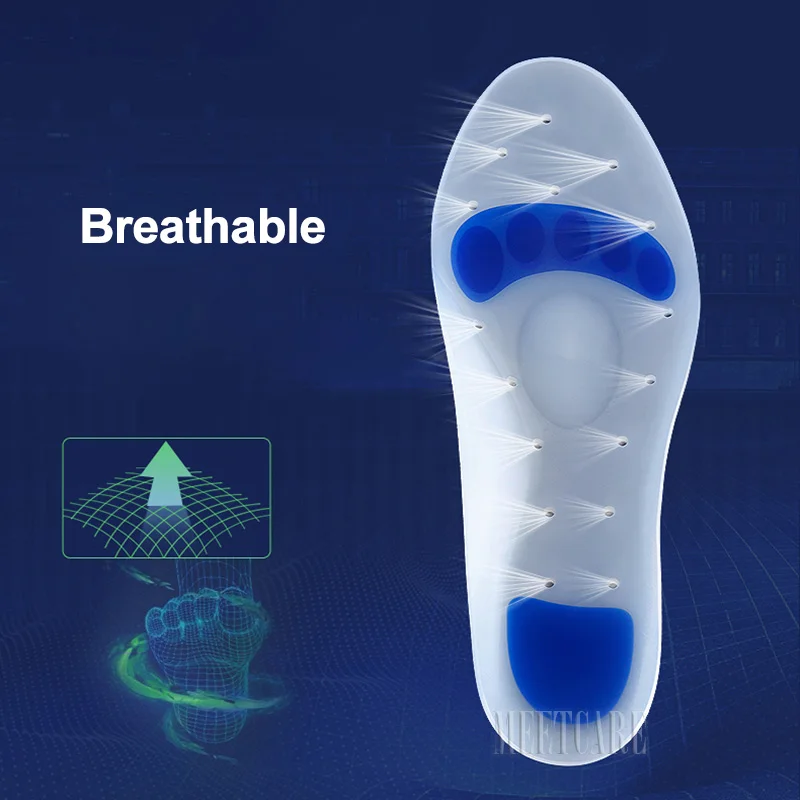 نعال سيليكون ناعمة للأحذية الرجال النساء قوس القدم المسطحة دعم العظام كعب مسطح وسادة الأحذية لتخفيف اللفافة الأخمصية