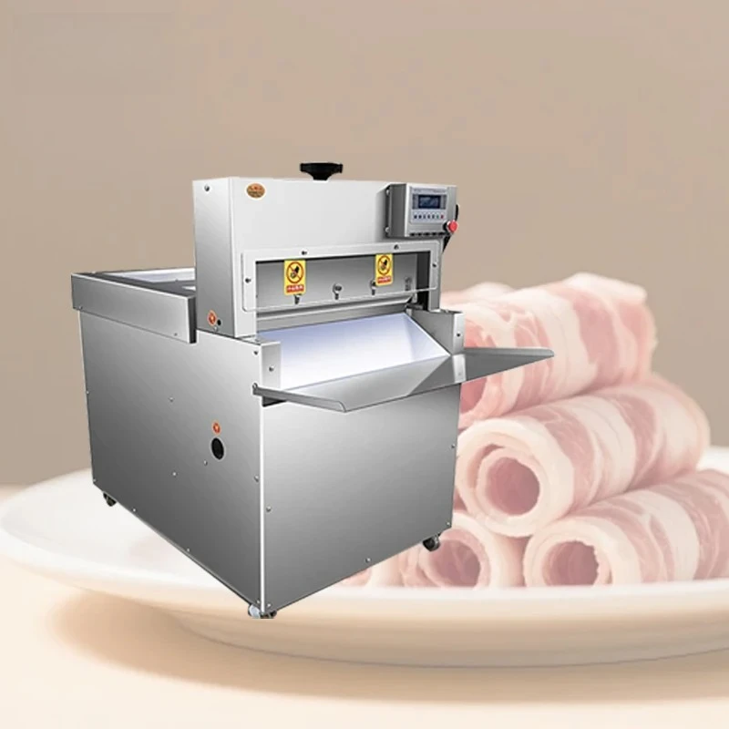 

220V New Meat Slicer Machine For Frozen Beef And Mutton For Food Processing Factories And Restaurants