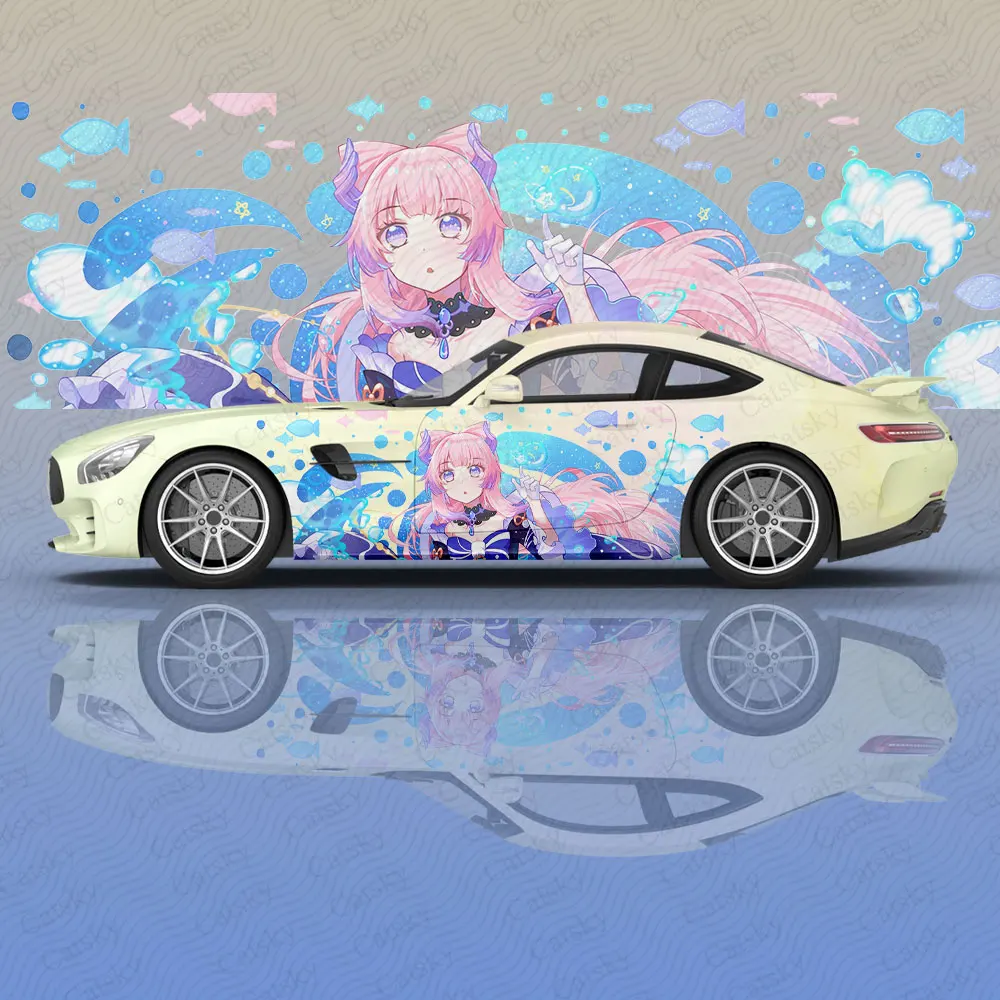 

Sangonomiya Kokomi Anime Car Body Sticker Anime Itasha Vinyl Car Side Decal Sticker Car Decor Sticker Cars Protective Film