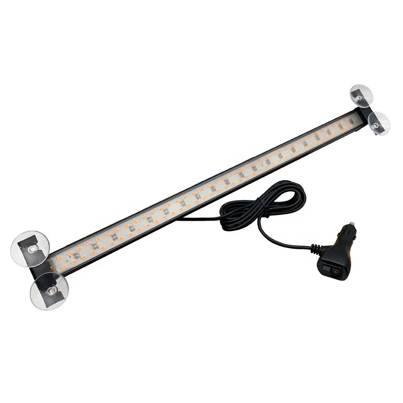 High concentration emergency strobe light bar flash warning suction cup light warning work light