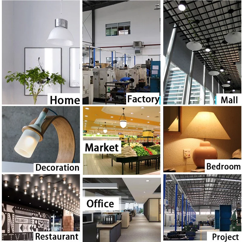 Led Lamp E27 Folding Bulb 30/45/60/80W Lampada Led Light Bulb Garage Light 220V Fan Blade Lights Lighting for home Living Room