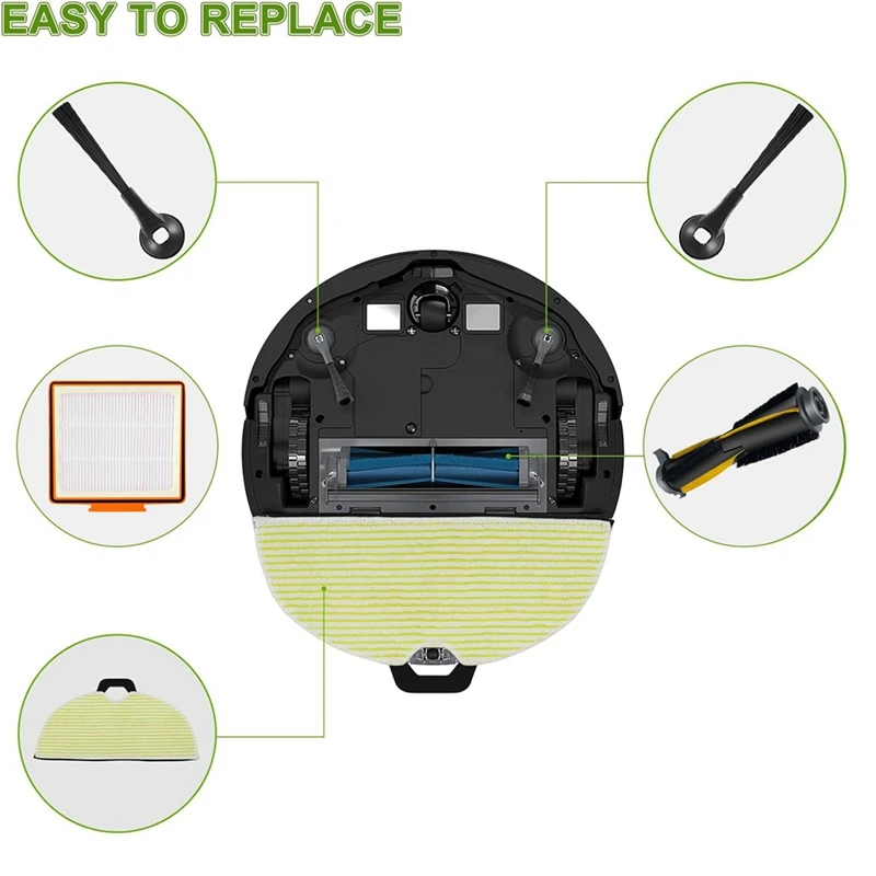 Części zamienne do Shark RV2002WXUS RV2002WD RV2001DRUS RV2001WD AV2001WD odkurzacz robot Mop szczotka zestaw filtrów