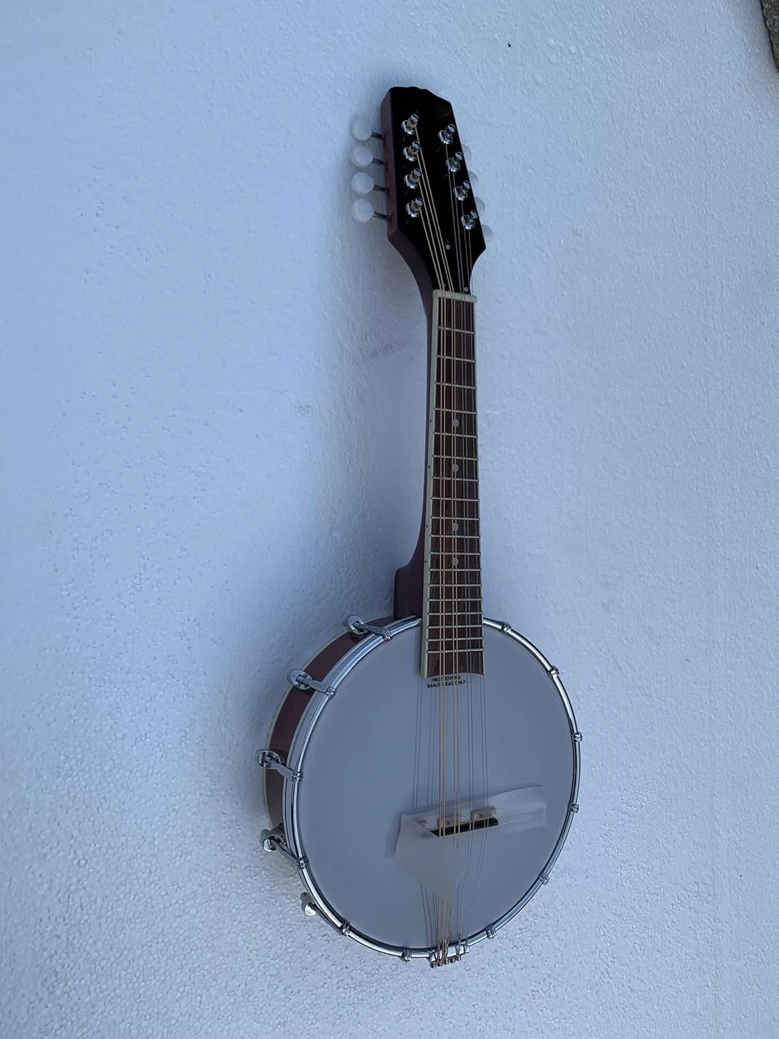 

Custom Hand Carved Close Back Banjo, 8-Strings, Solid Flame Maple Body, Chrome Colored Hardware, Accept Mandolin Banjo OEM