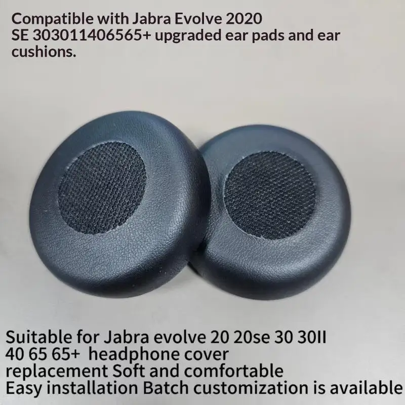 2pcs Replacement Earpads For 20 20se 30 30II 40 65 65Plus Soft Leather Comfortable Mesh For Headset Repair Long Wearing