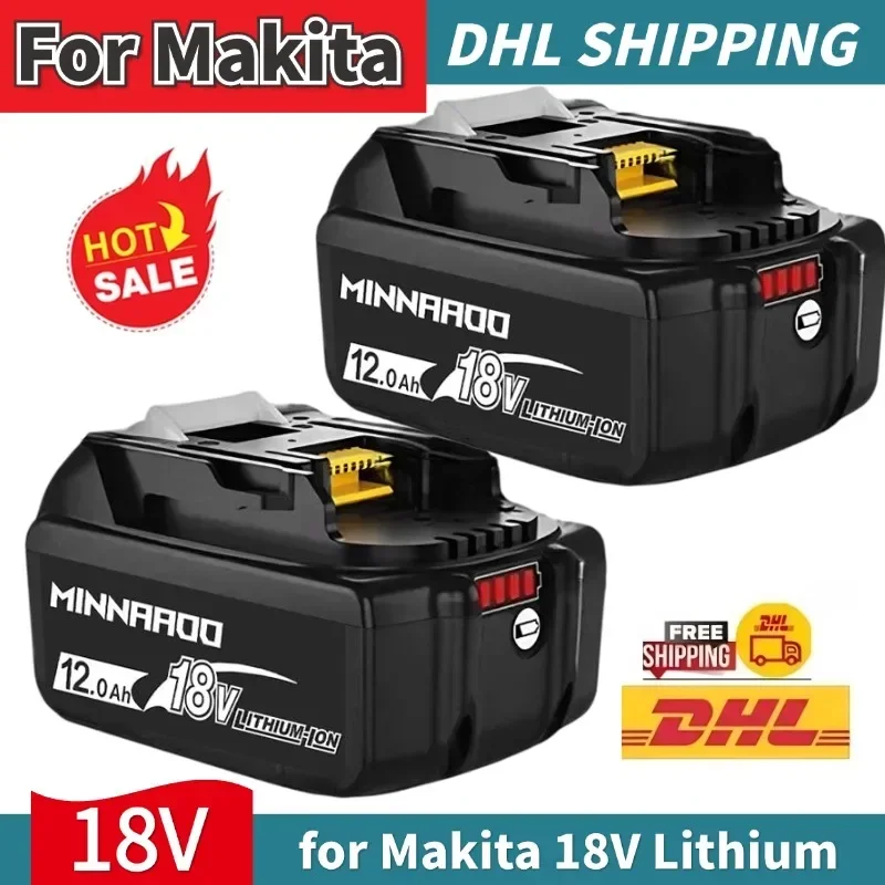 

Genuine for Makita 18V Battery 12Ah BL1850B Li-ion Replacement Battery BL1850 BL1860B BL1860 BL1840B BL1830B BL1830 LXT-400 RU